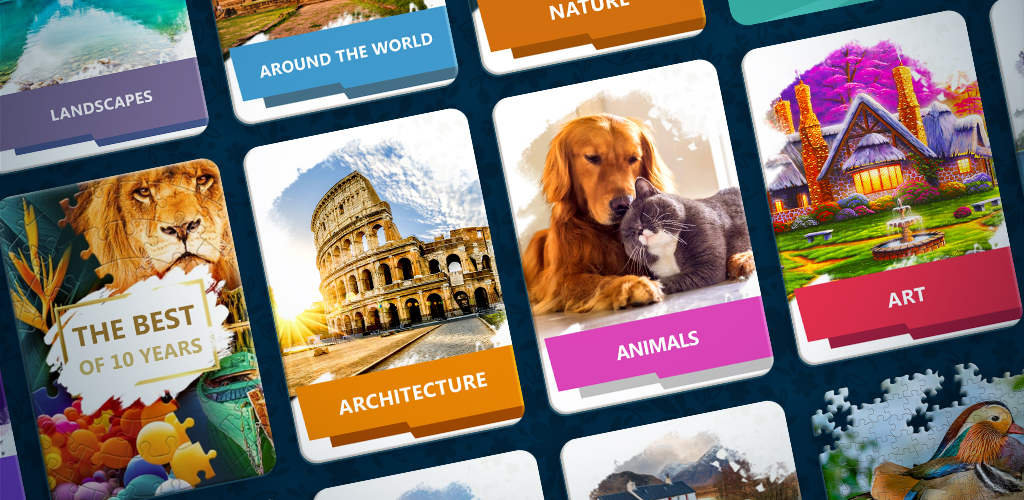 A screenshot of the Report a Problem button on the Magic Jigsaw Puzzles app.