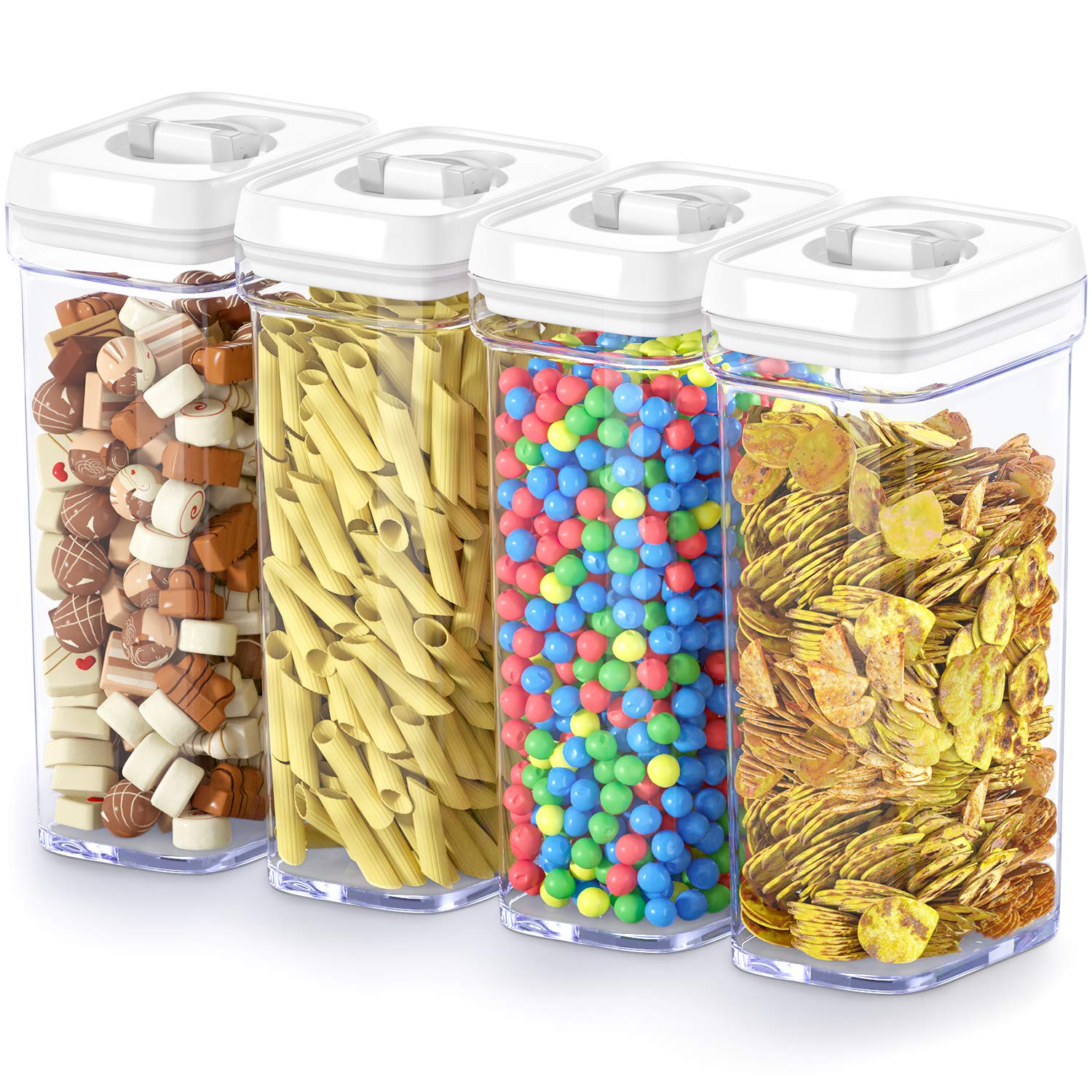 A variety of storage containers.