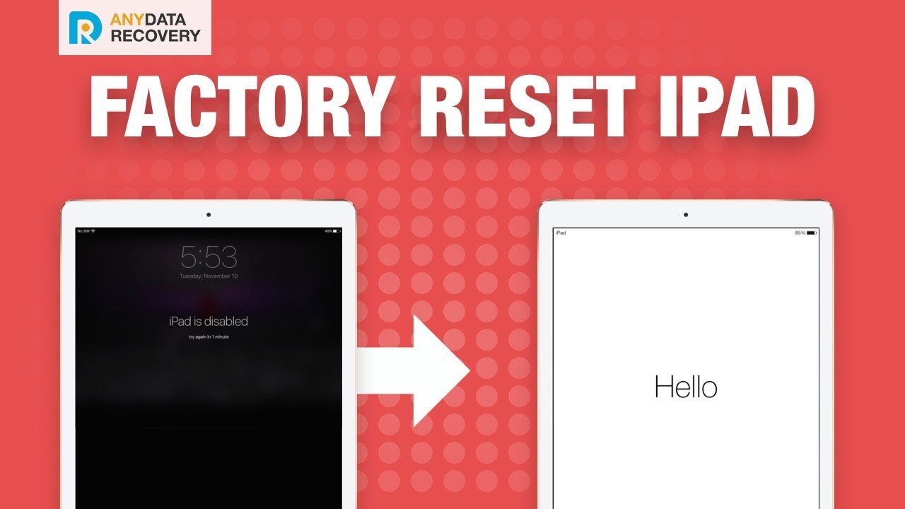 Check for physical damage or liquid exposure
Reset the iPad to factory settings