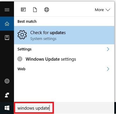 Check for Windows Updates
Open the Start Menu