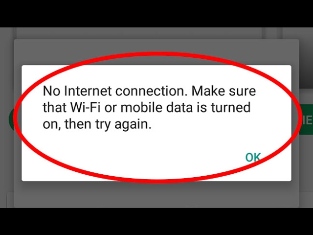 Check if your device is connected to the internet.
Make sure your mobile data is turned on.