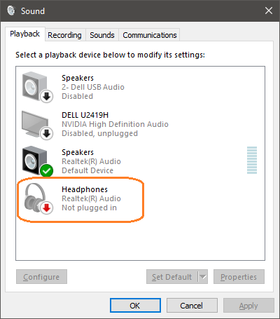 Click OK to save the changes.
Restart your computer and check if the headphones are now detected correctly.