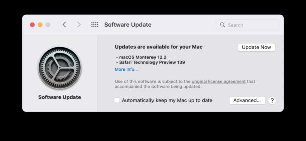 Click on the Apple menu and select "System Preferences."
Choose "Software Update" and check for any available updates for macOS.