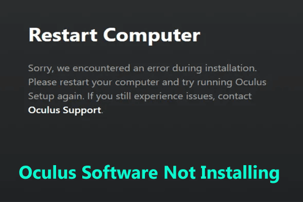 Close the Oculus software completely.
Restart the software and try using the Oculus Link again.