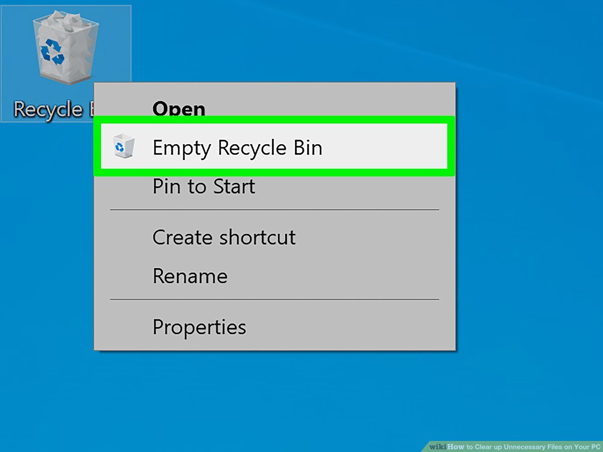 Delete any unnecessary files or applications
Empty your trash bin