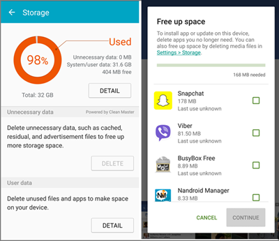 Delete unnecessary files, apps, or media from your device to create more storage space.
Transfer files to an external storage device or cloud storage to free up space on your device.
