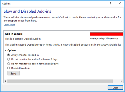Disable any add-ins that might be causing conflicts
Clear the cached credentials for Outlook