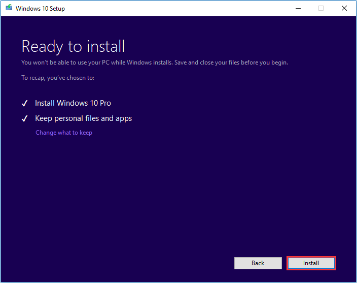 Download the Windows 10 installation media from the Microsoft website.
Insert the installation media into your computer and restart it.
