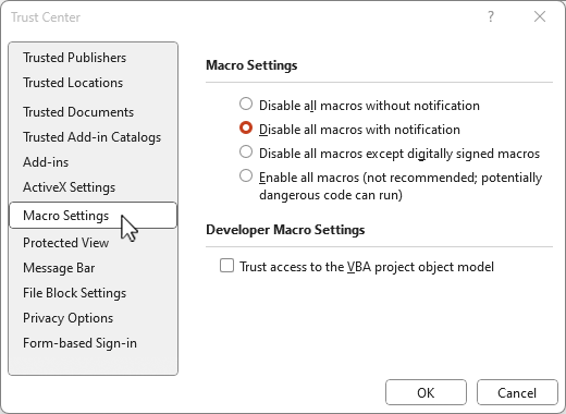 Ensure that macro settings are not preventing calculations or causing errors.
Consider disabling any macros and checking for issues.