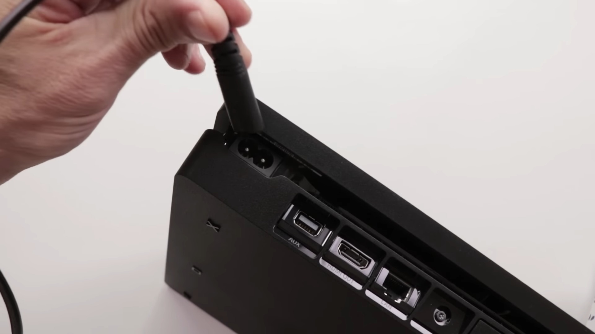Ensure the PS4 is completely turned off and unplugged from the power source.
Inspect the power outlet and the power cord for any visible damage or loose connections.