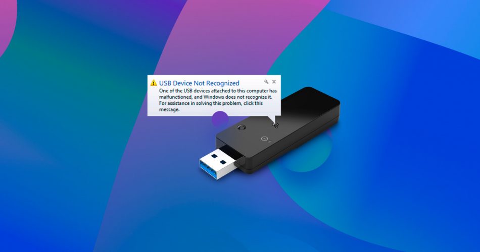 Ensure USB drive is properly plugged in
Check if USB drive is recognized on another device