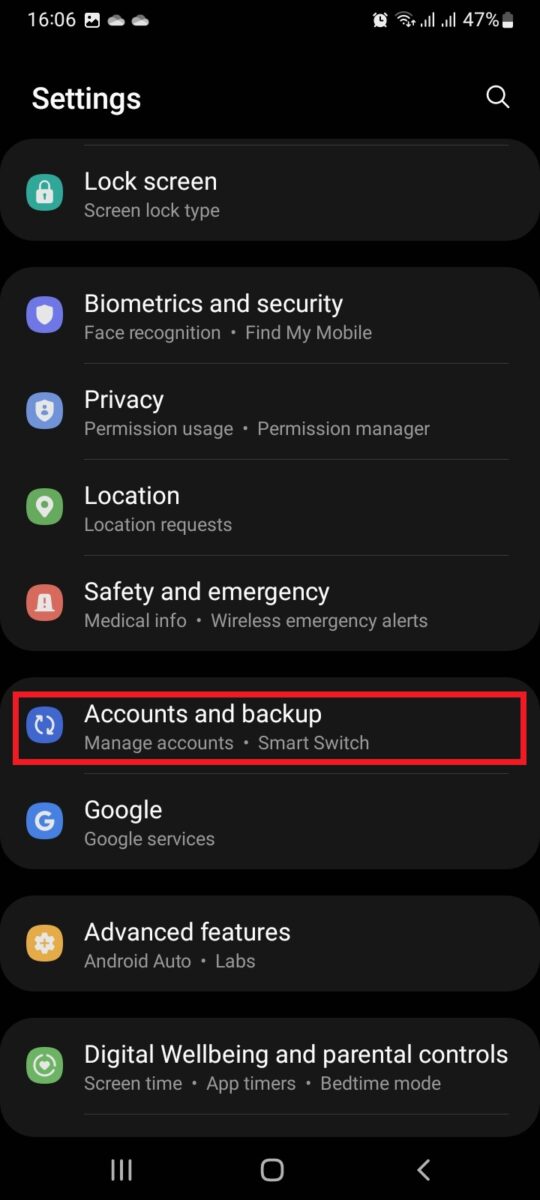 Go to "Settings" on your Android device.
Scroll down and tap on "System" or "About phone".