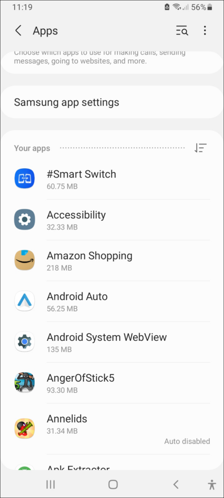 Go to "Settings" on your Android device.
Scroll down and tap on "Apps" or "Application Manager".