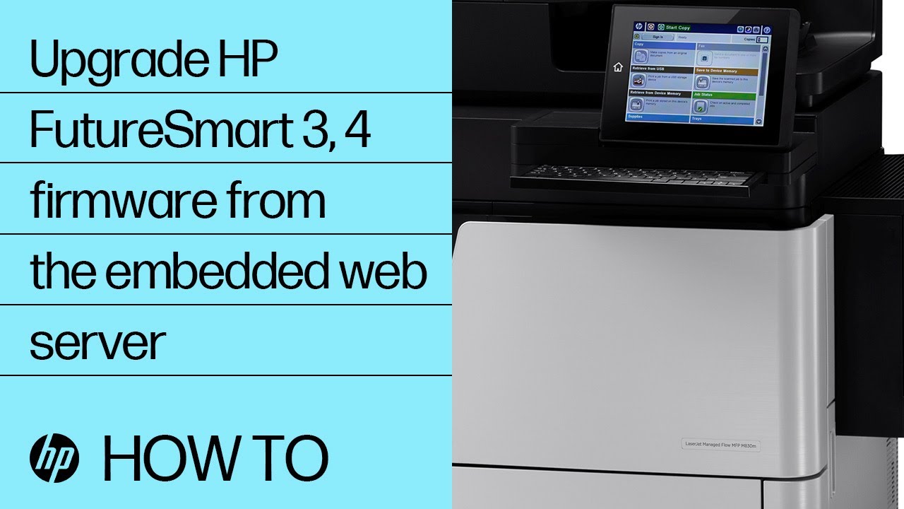 Go to the HP website and download the latest firmware for the printer.
Install the firmware update on the printer.