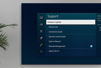 Go to the TV settings menu
Select "Software update"