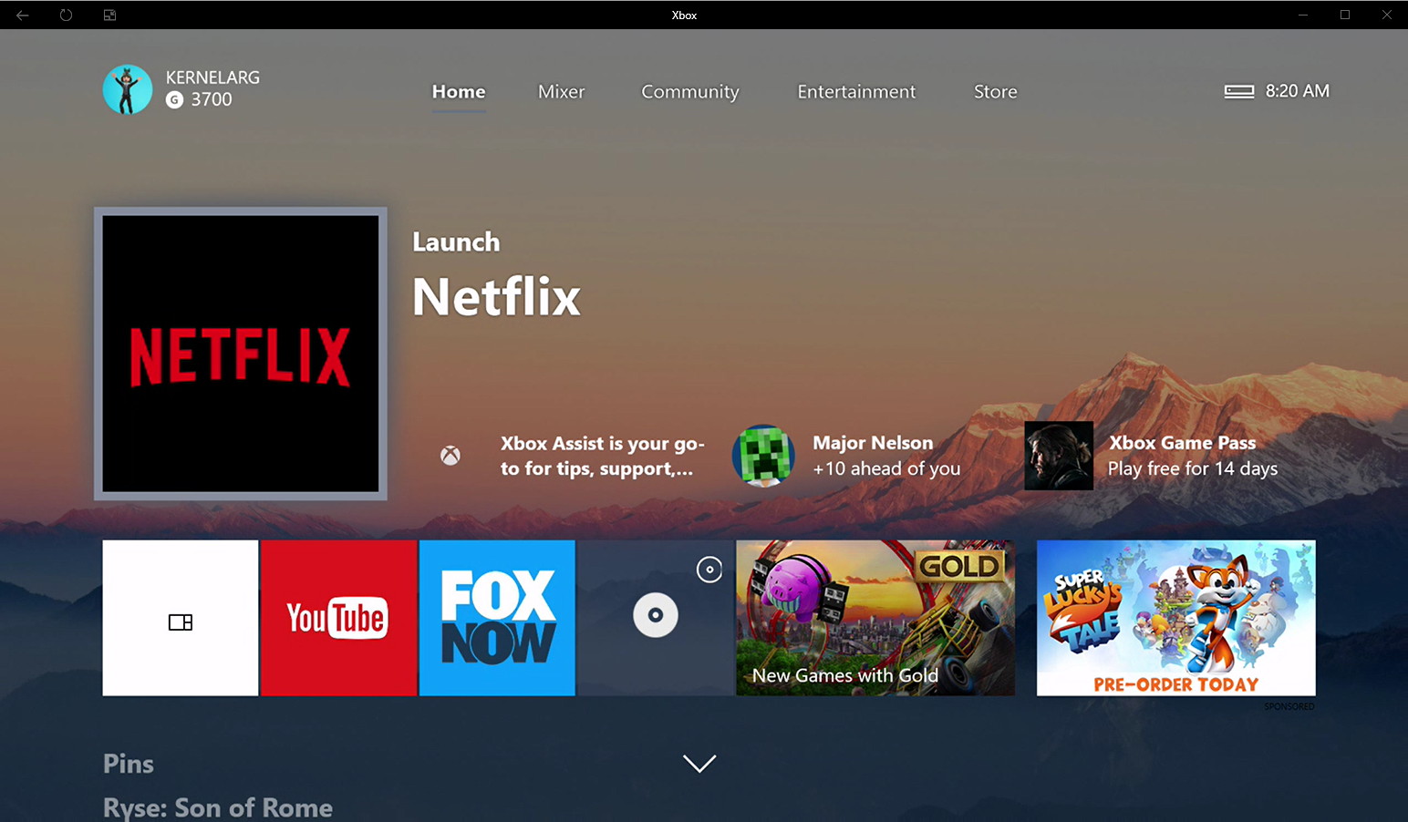 Go to the Xbox One home screen
Select "My Games and Apps"