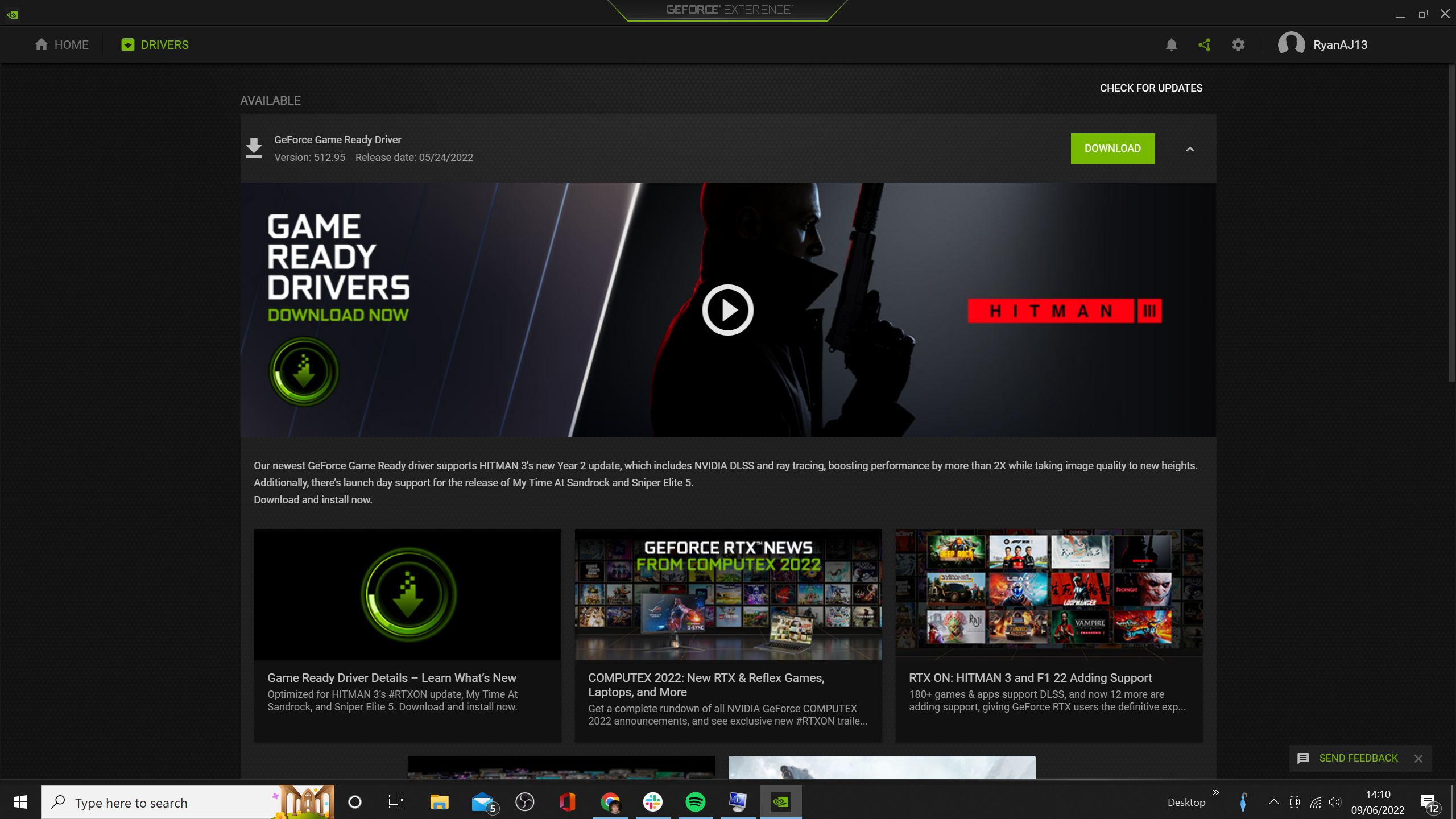 Go to your graphics card manufacturer's website
Download and install the latest drivers for your graphics card