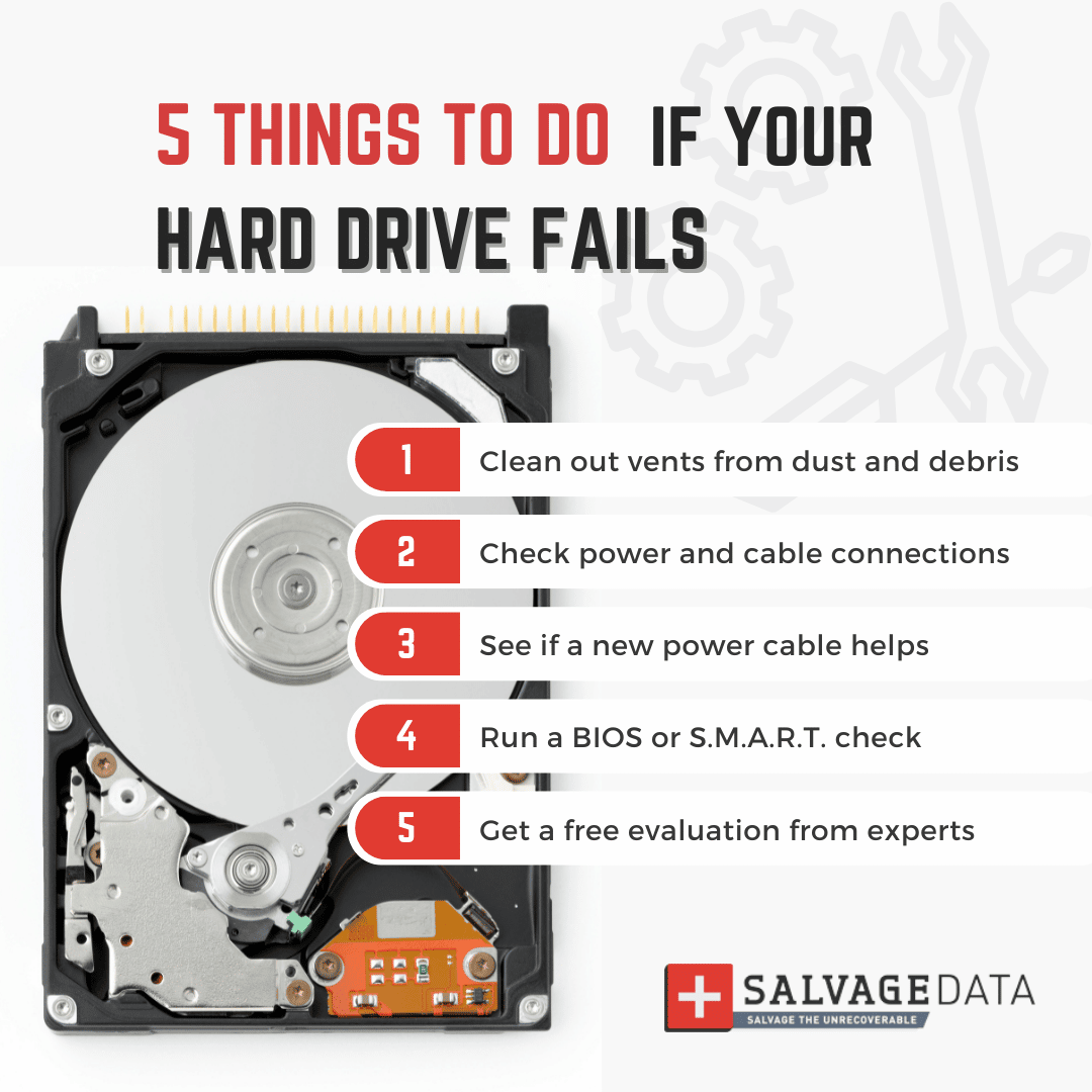 If the above steps do not resolve the issue, seek assistance from a professional data recovery service.
Provide them with all relevant information and symptoms of the hard drive failure.