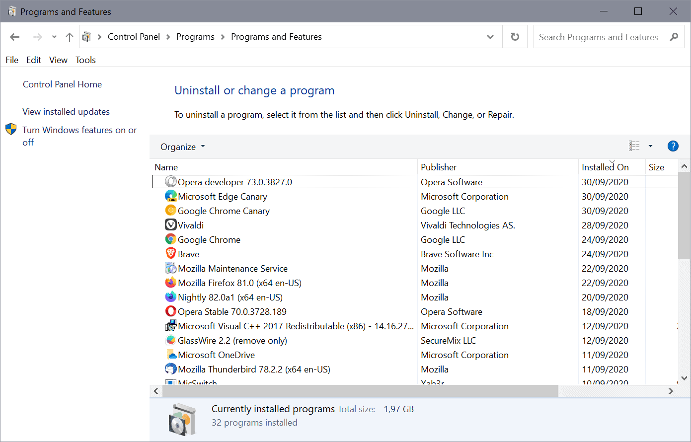 If the program is not listed, click on Change settings and then Allow another app
Select the program from the list or click Browse to find it on your computer