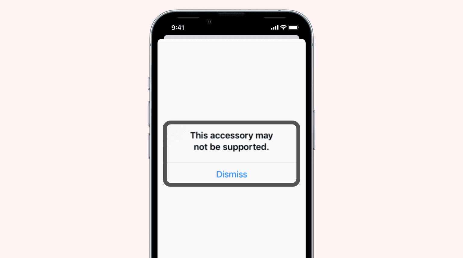 If your phone is connected to any external accessories, such as cases, remove them.
Disconnect any cables or devices connected to the phone.