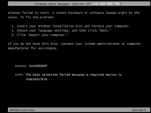 Insert Windows installation media and restart the computer.
Boot from the installation media and select "Repair your computer."