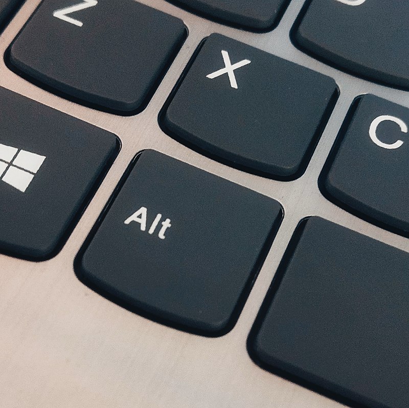 Keyboard with left Alt key highlighted