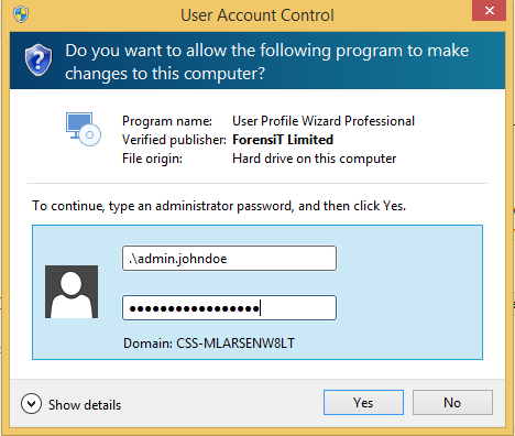 Login to a user account with administrative privileges
Right-click on the installation file