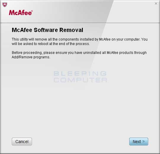 McAfee Consumer Product Removal (MCPR) tool: Completely removes all McAfee products from your Windows 8 computer.
Windows Control Panel: Utilize the built-in uninstall feature in Windows 8 to remove McAfee software.