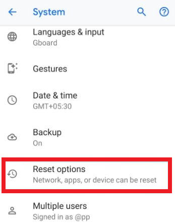 On your phone, go to the network settings.
Select the option to reset network settings.