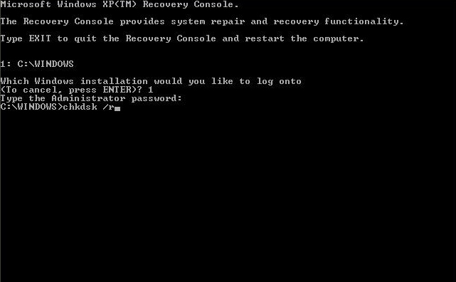 Open Command Prompt as an administrator.
Type "chkdsk C: /f /r" and press Enter.