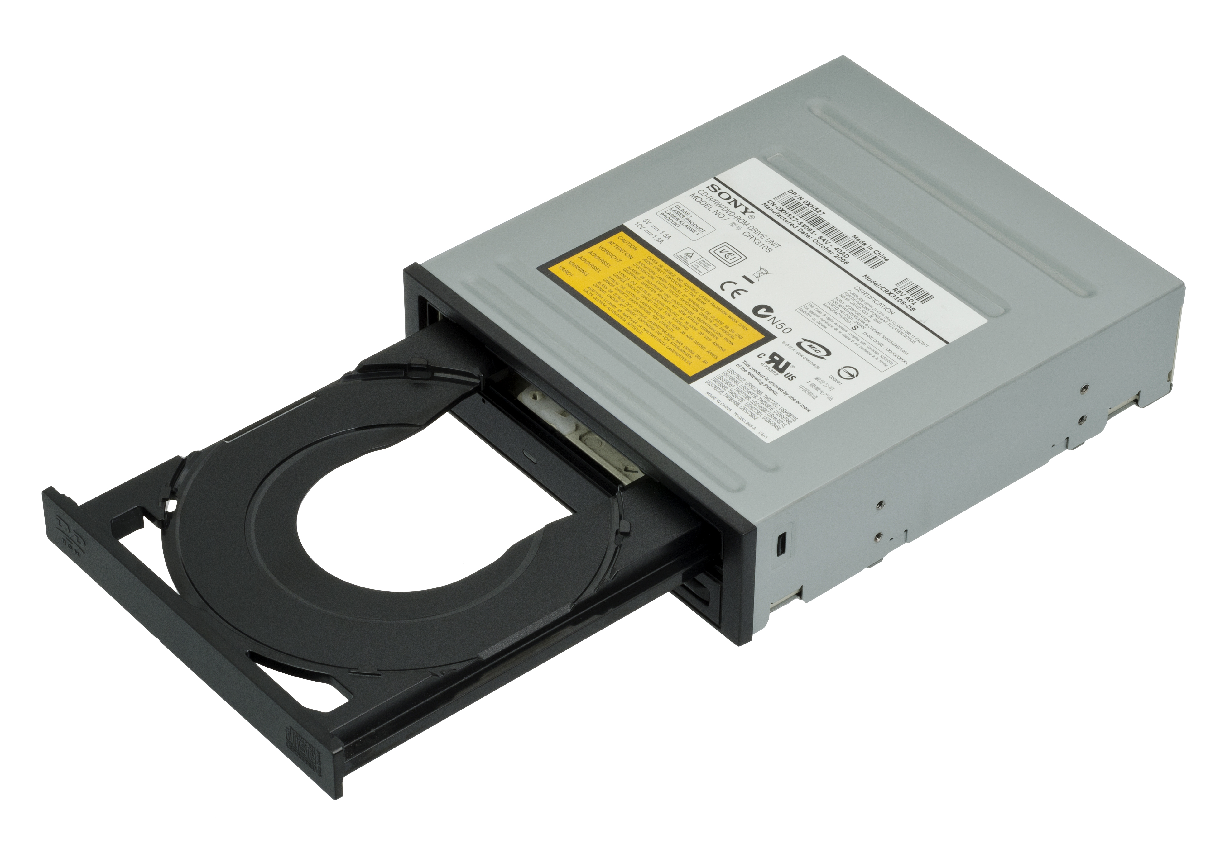 Open hard drive and computer components