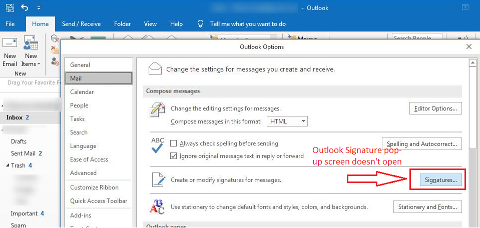 Open Outlook again
Check if the signature is working now