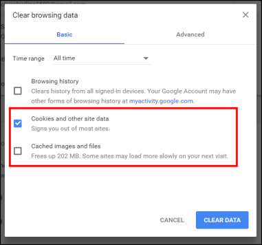 Open the browser settings or preferences.
Navigate to the "Clear browsing data" or "Clear cache" section.