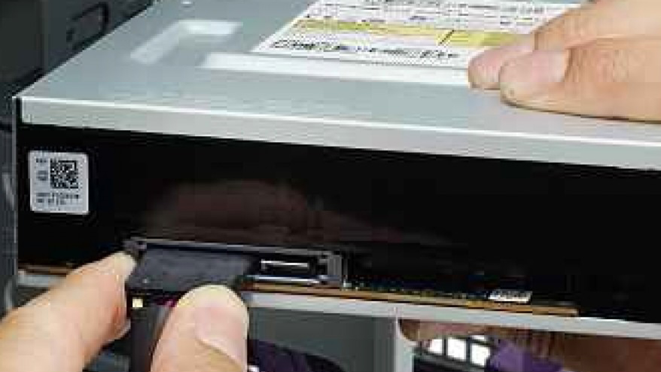 Open the computer case and locate the DVD drive.
Check the cables connecting the DVD drive to the motherboard and power supply.