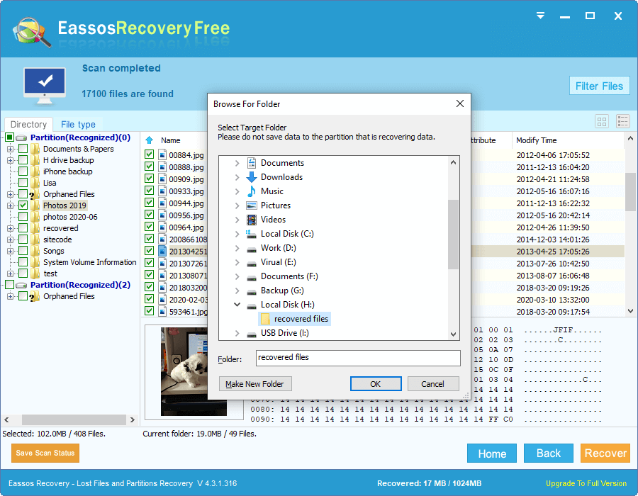 Open the data recovery software.
Select the flash drive as the location to scan for lost files.