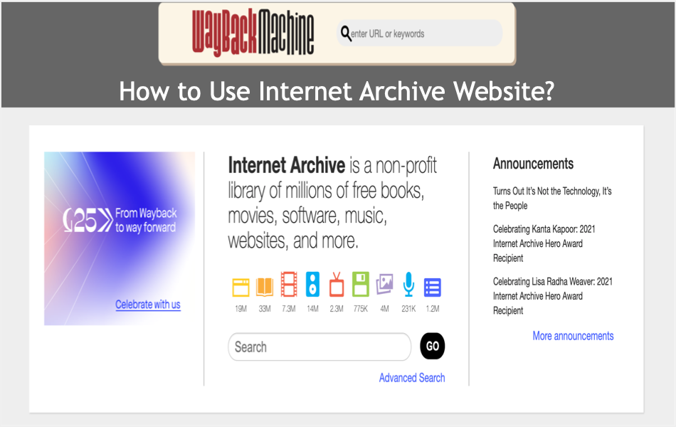Popular Internet archives include the Wayback Machine and Google Cache
To use Internet archives, simply visit the archive website and enter the URL of the blocked website