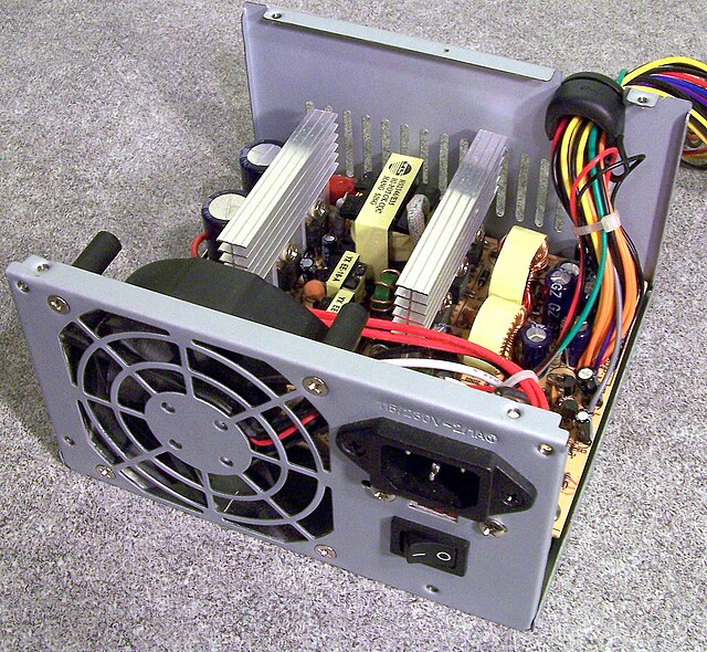 Power supply unit and cables
