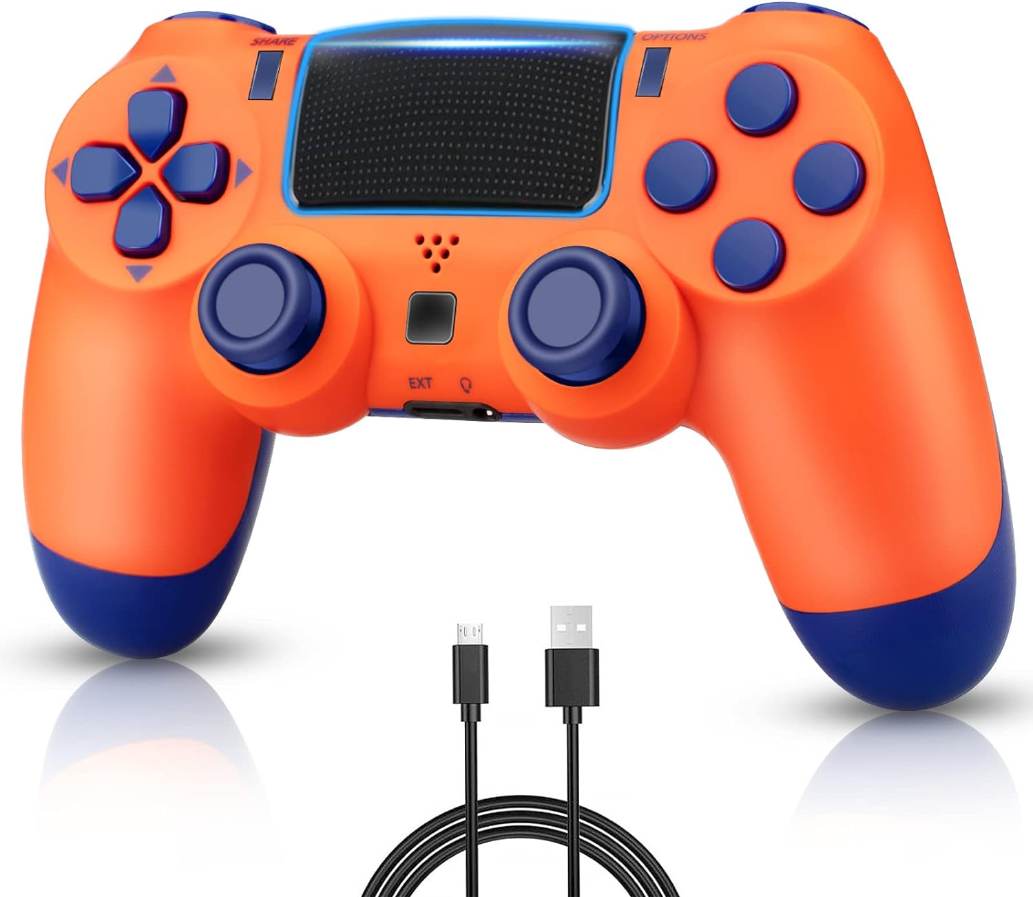 PS4 controller with Bluetooth symbol