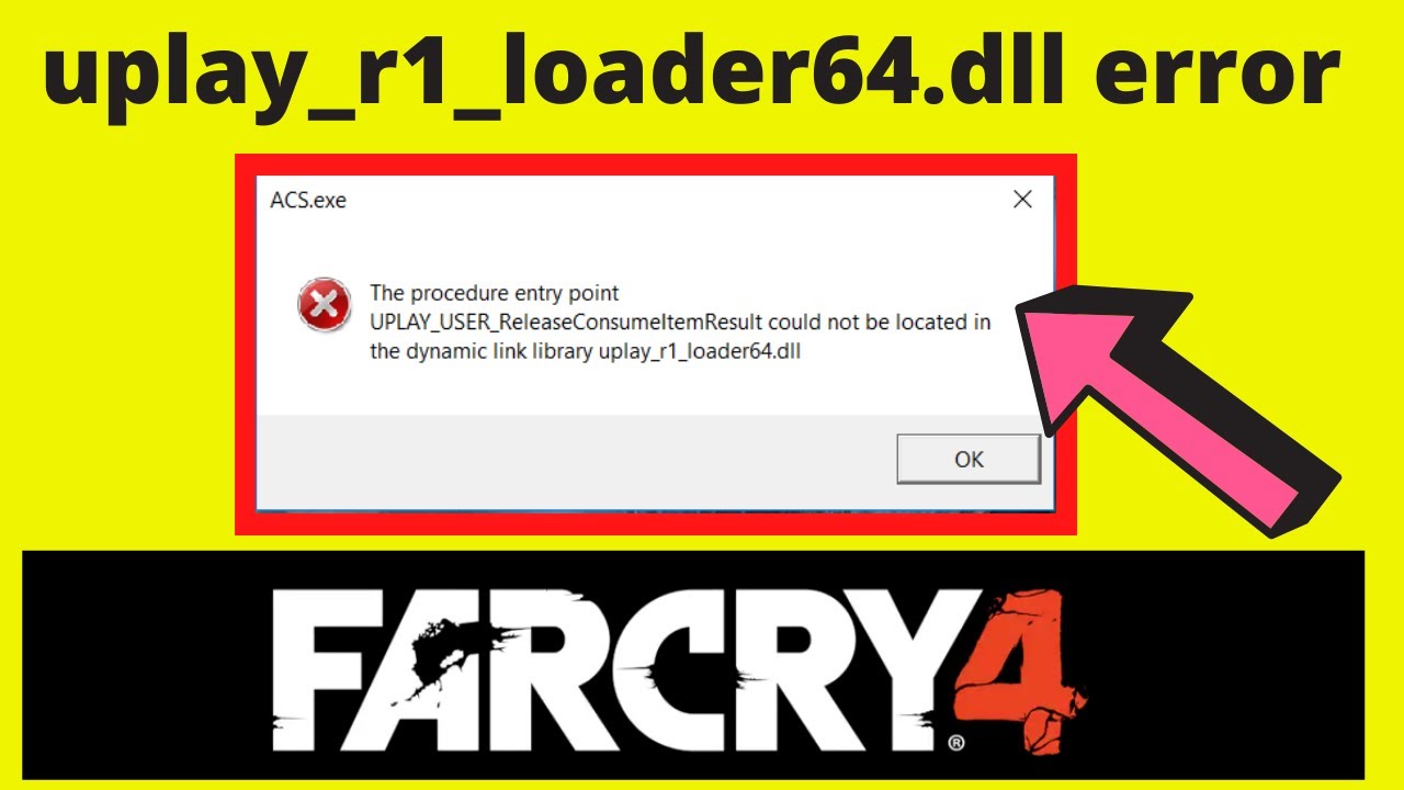 Reinstalling the game: Consider reinstalling Far Cry 4 if all other methods fail to resolve the uplay_r1_loader64.dll error.
Seeking professional help: If the issue persists, it may be beneficial to consult a Windows expert or contact the game's support team for further assistance.