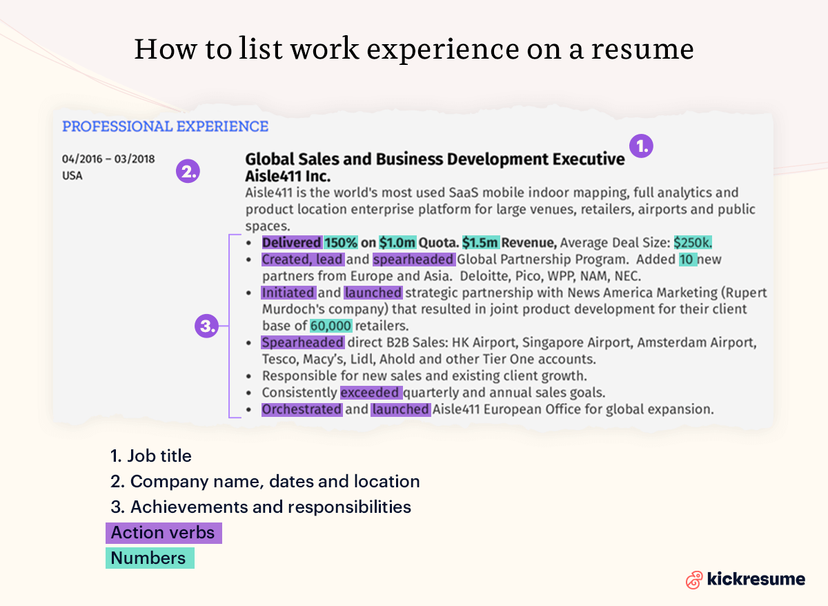 Replace the existing content in the template with your own information.
Click on each section (e.g., "Work Experience," "Education") to edit the details.