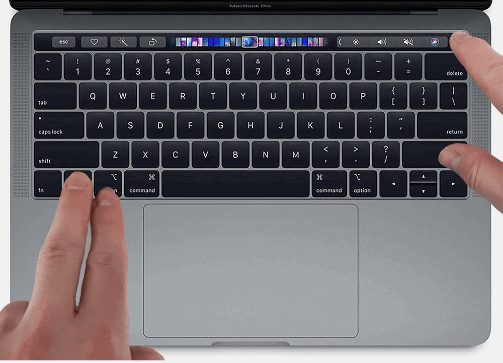 Reset SMC by shutting down your MacBook Pro
Hold down the Shift + Control + Option + Power keys for 10 seconds