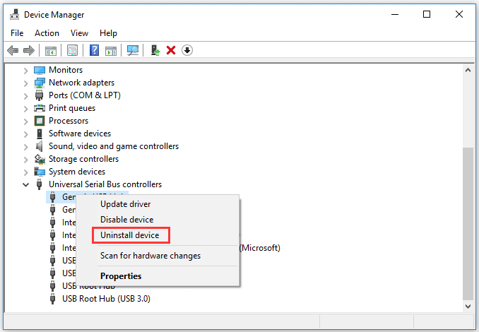 Restart your computer or device to refresh the USB ports
Check if the USB drive or cable is detected after restarting