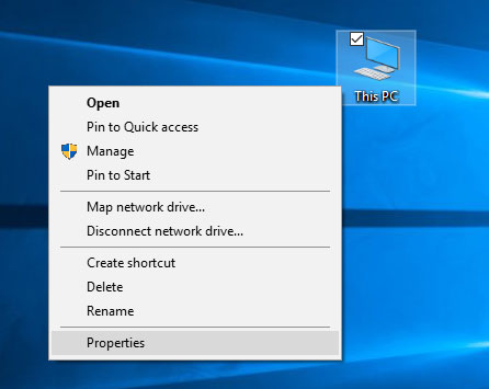 Right-click on any empty area on the desktop.
A context menu will appear.