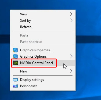 Right-click on your desktop and select "Nvidia Control Panel."
In the Control Panel, click on "Manage 3D Settings."