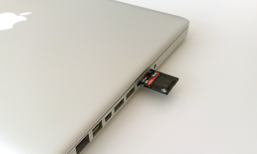 SD card slot on MacBook