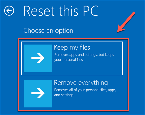 Select Reset and then Factory Data Reset.
Follow the on-screen instructions to complete the reset process.