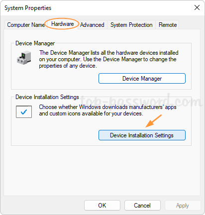 Select Settings
Click on Devices