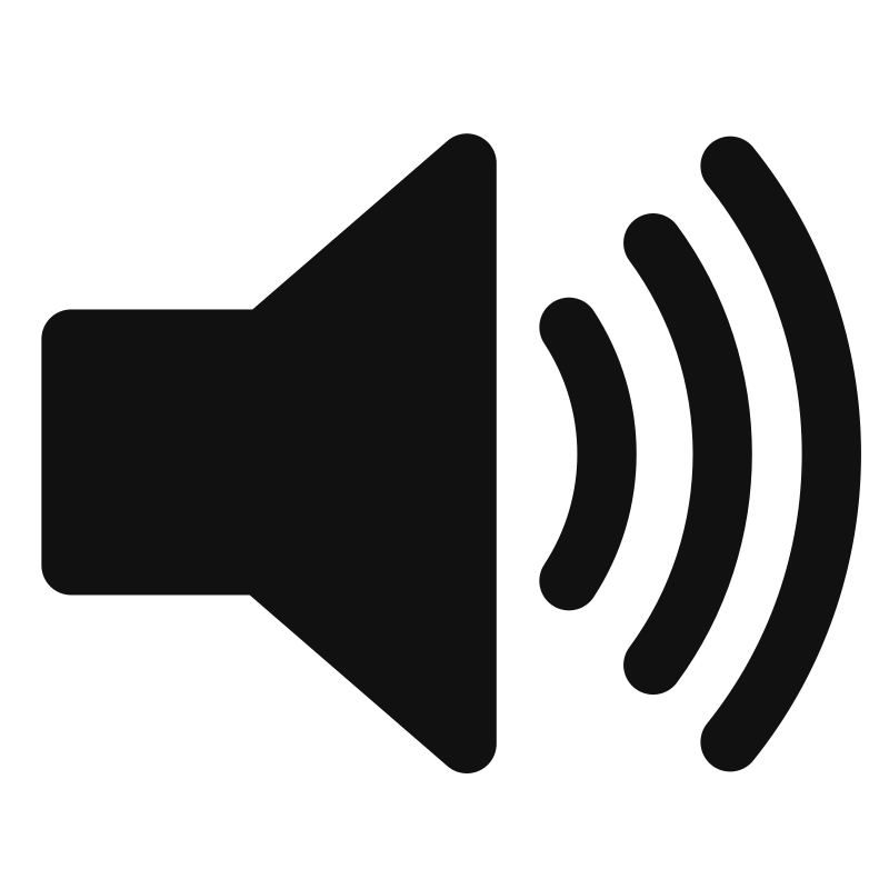 Speaker icon with update symbol