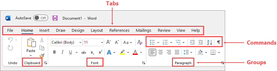 Step 1: Open the affected Word document.
Step 2: Click on the "Design" tab in the ribbon.