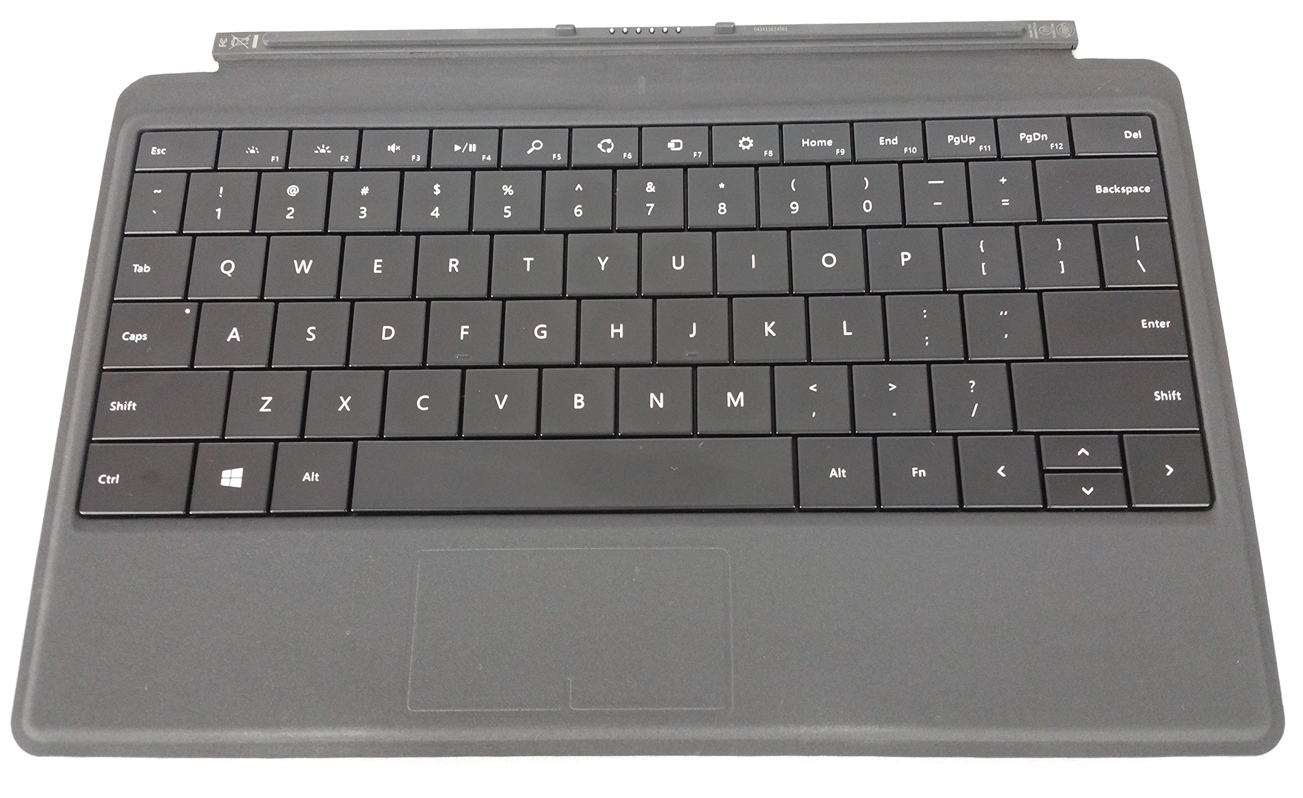 Surface Pro keyboard with power button highlighted